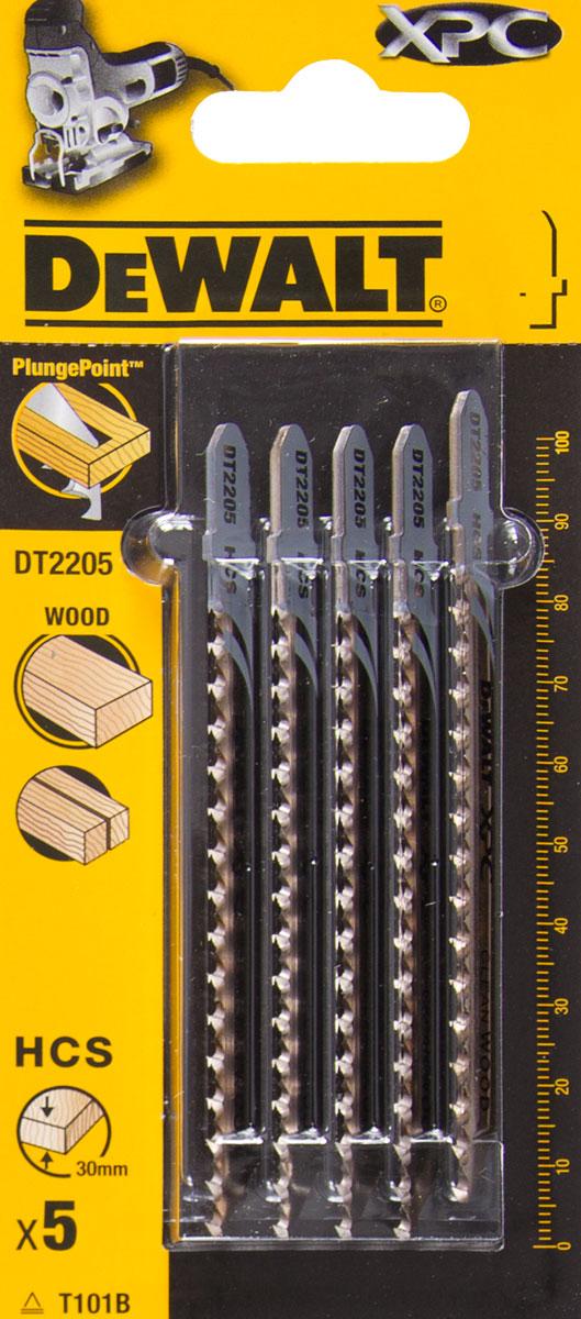 DeWALT List pílový na drevo a plast do 30 mm 5ks DT2205