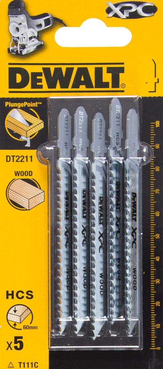 DeWALT List pílový na drevo a plast do 60 mm 5ks DT2211