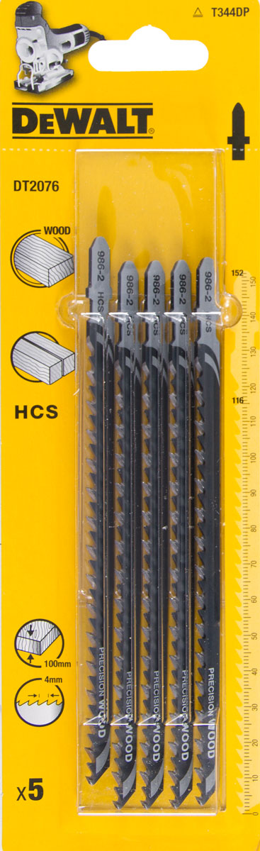DeWALT List pílový na drevo  a drevotriesku do 100 mm 5ks DT2076