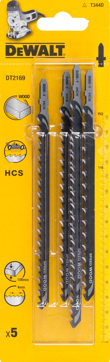 DeWALT List pílový na drevo a drevotriesku do 100mm 5ks  DT2169