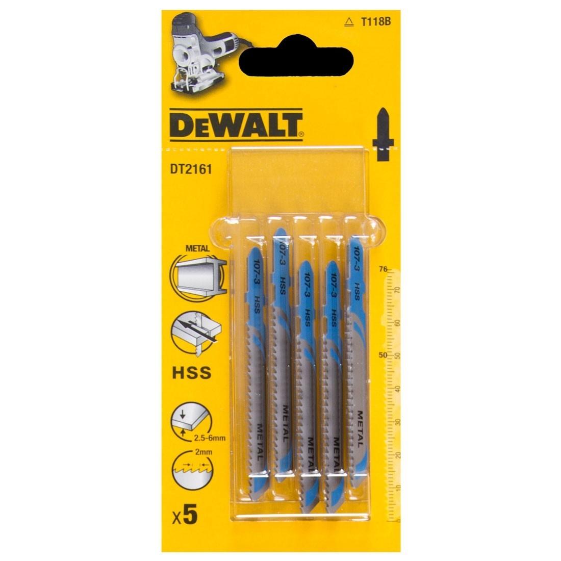 DeWALT List pílový na hrubé kovy do 2,5-6 mm 5ks DT2161