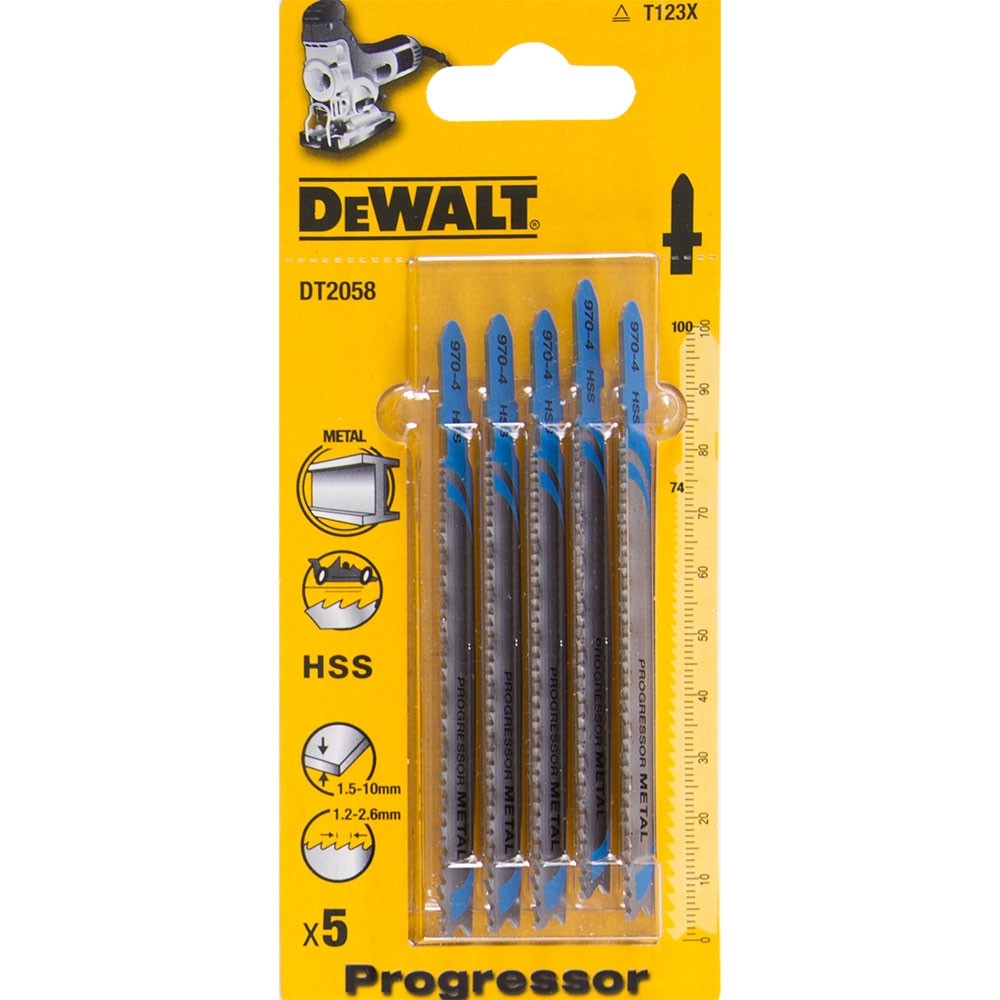 DeWALT List pílový na rezanie kovu 5ks DT2058