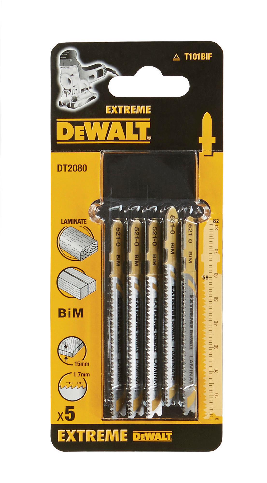 DeWALT List pílový na laminát 5ks DT2080