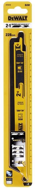 DeWALT List pílový na kov odlomitelný DT2416
