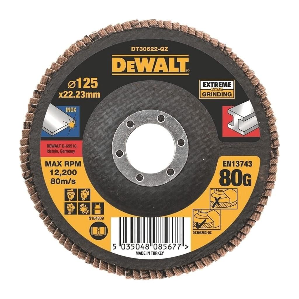 DeWALT Kotúč brúsny lamelový na kov 125mm 80zr. DT30622