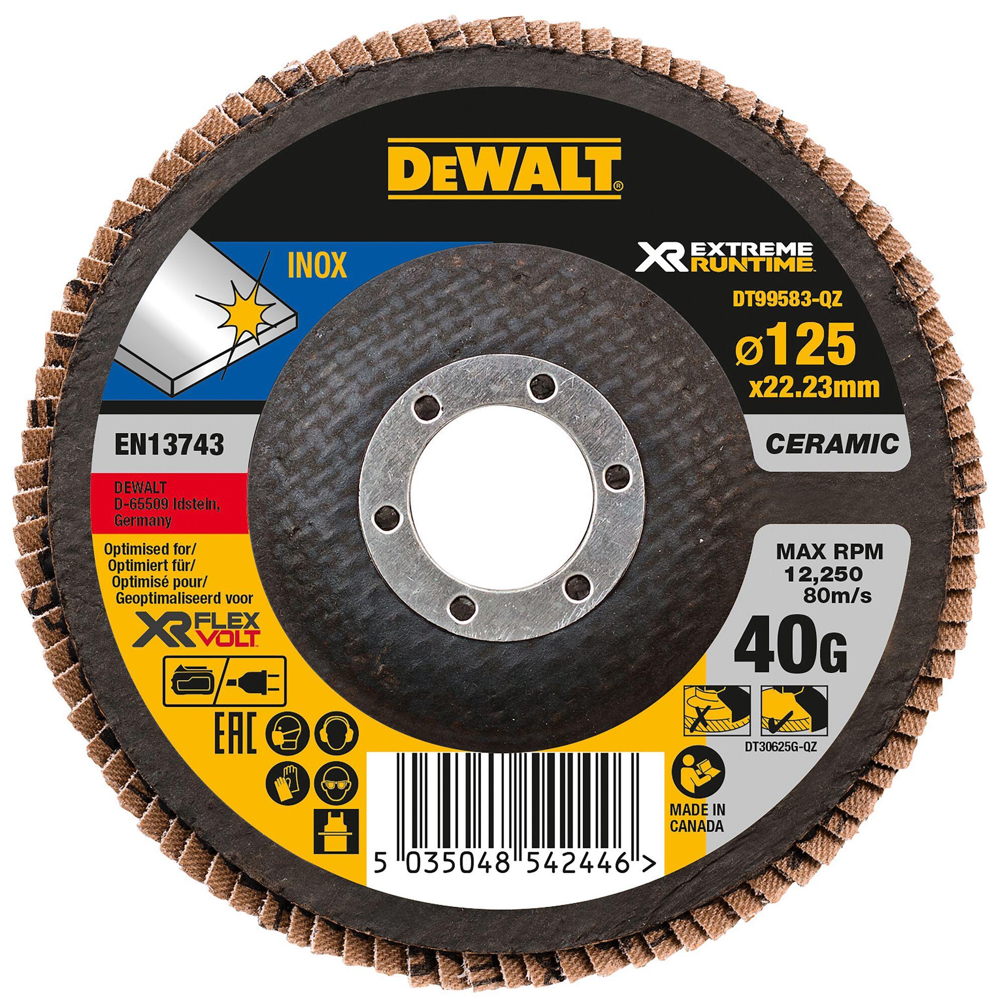 DeWALT Kotúč brúsny lamelový na kov 125mm 40zr. DT99583