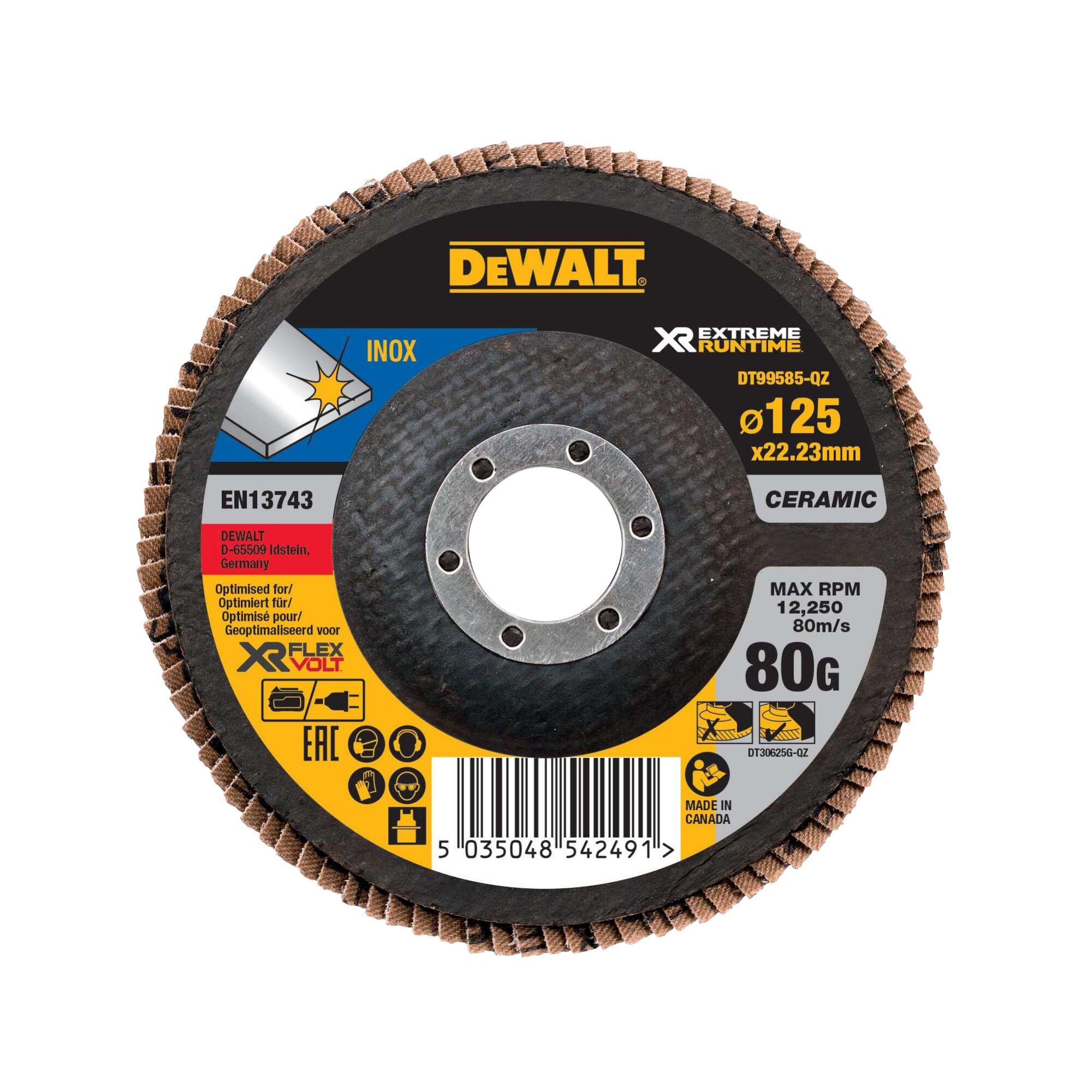 DeWALT Kotúč brúsny lamelový na kov 125mm 80zr. DT99585