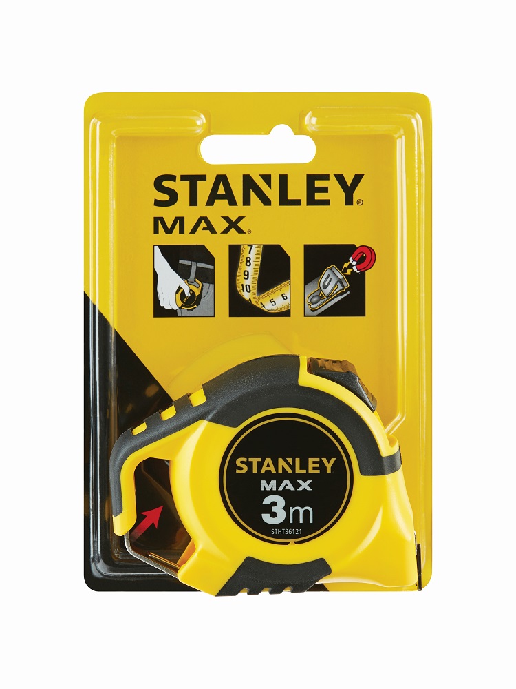 STANLEY Meter zvinovací max s magnetickým háčikom 3m STHT0-36121