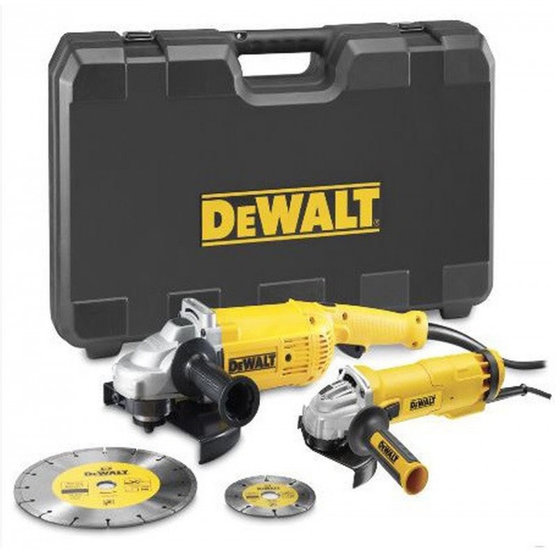 DeWALT Uhlová brúska set 230 mm + 125 mm DWE492SDT