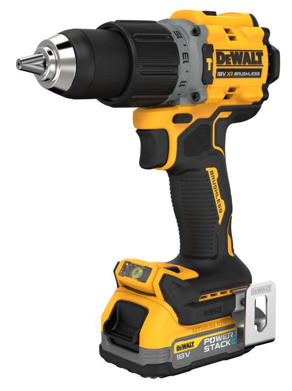 DeWALT Aku skrutkovač príklepový 18V POWERSTACK DCD805E2T