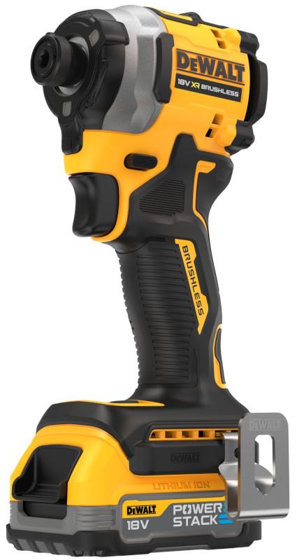 DeWALT Aku rázový uťahovač 18V POWERSTACK (1/4") DCF850E2T