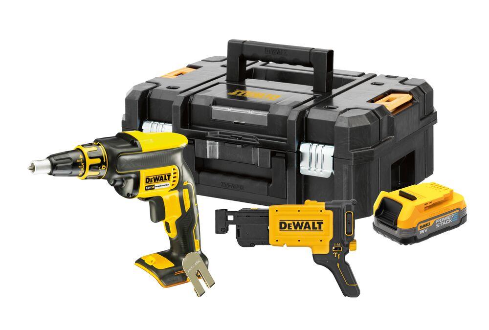 DeWALT Aku skrutkovač na sadrokarton 18V POWERSTACK DCF620E1K