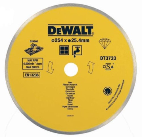 DeWALT Kotúč diamantový 250x25,4 mm keramika DT3733