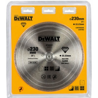 DeWALT Kotúč diamantový celoobvodový 230 mm DT40207