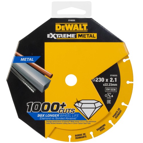 DeWALT Kotúč diamantový segmentový 230 mm na rezanie kovov DT40255