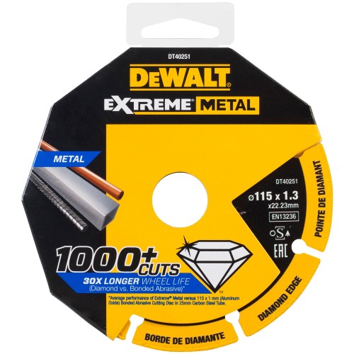 DeWALT Kotúč diamantový segmentový 115 mm na rezanie kovov DT40251
