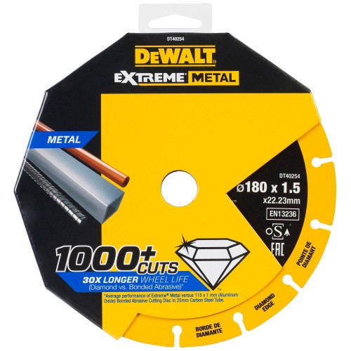 DeWALT Kotúč diamantový segmentový 180 mm na rezanie kovov DT40254