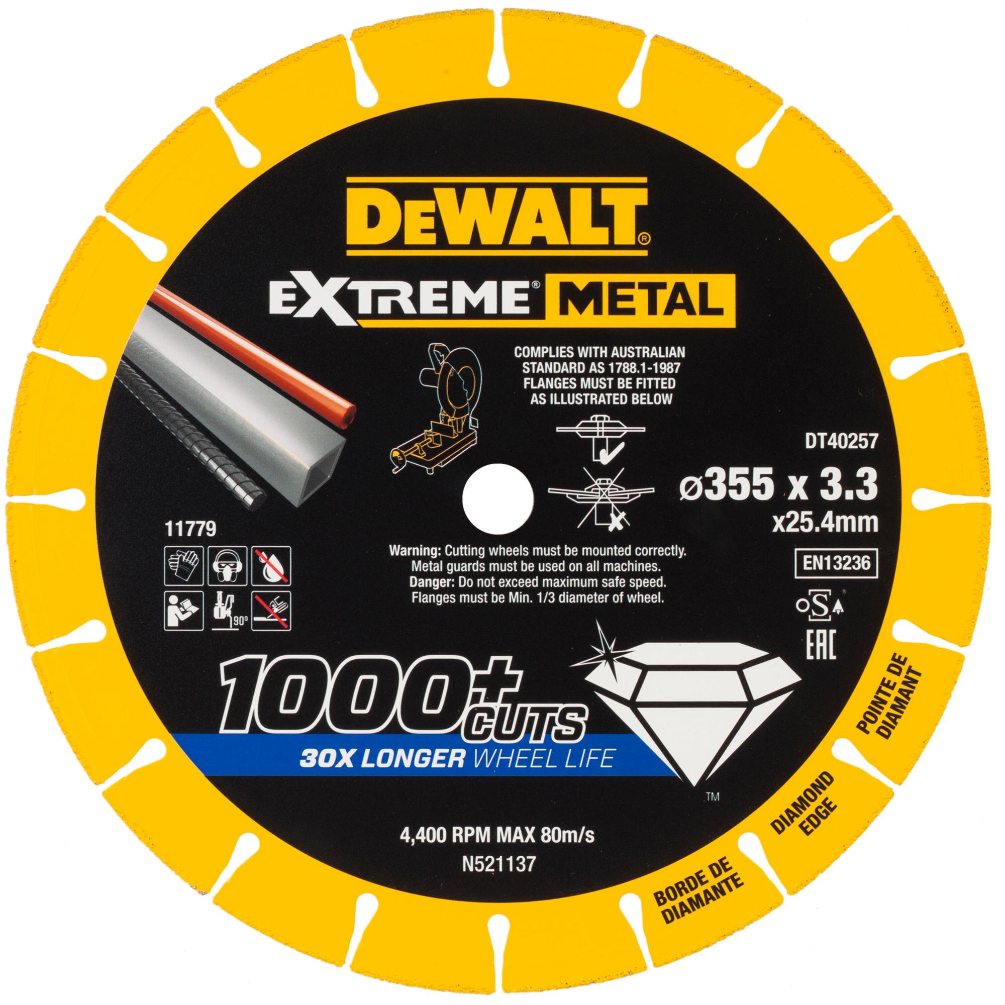 DeWALT Kotúč diamantový segmentový 355 mm na rezanie kovov DT40257