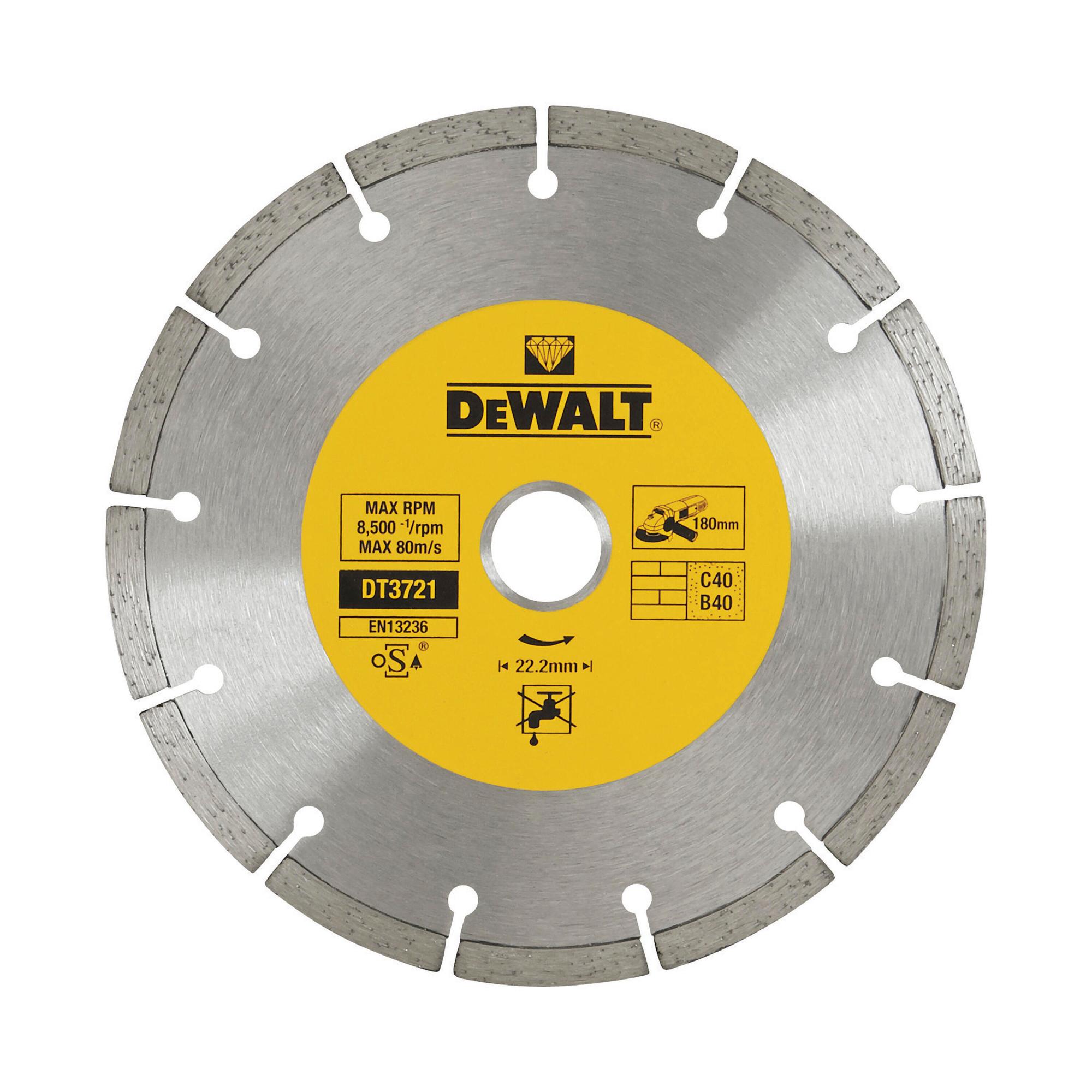 DeWALT Kotúč diamantový segmentový 180 mm DT3721