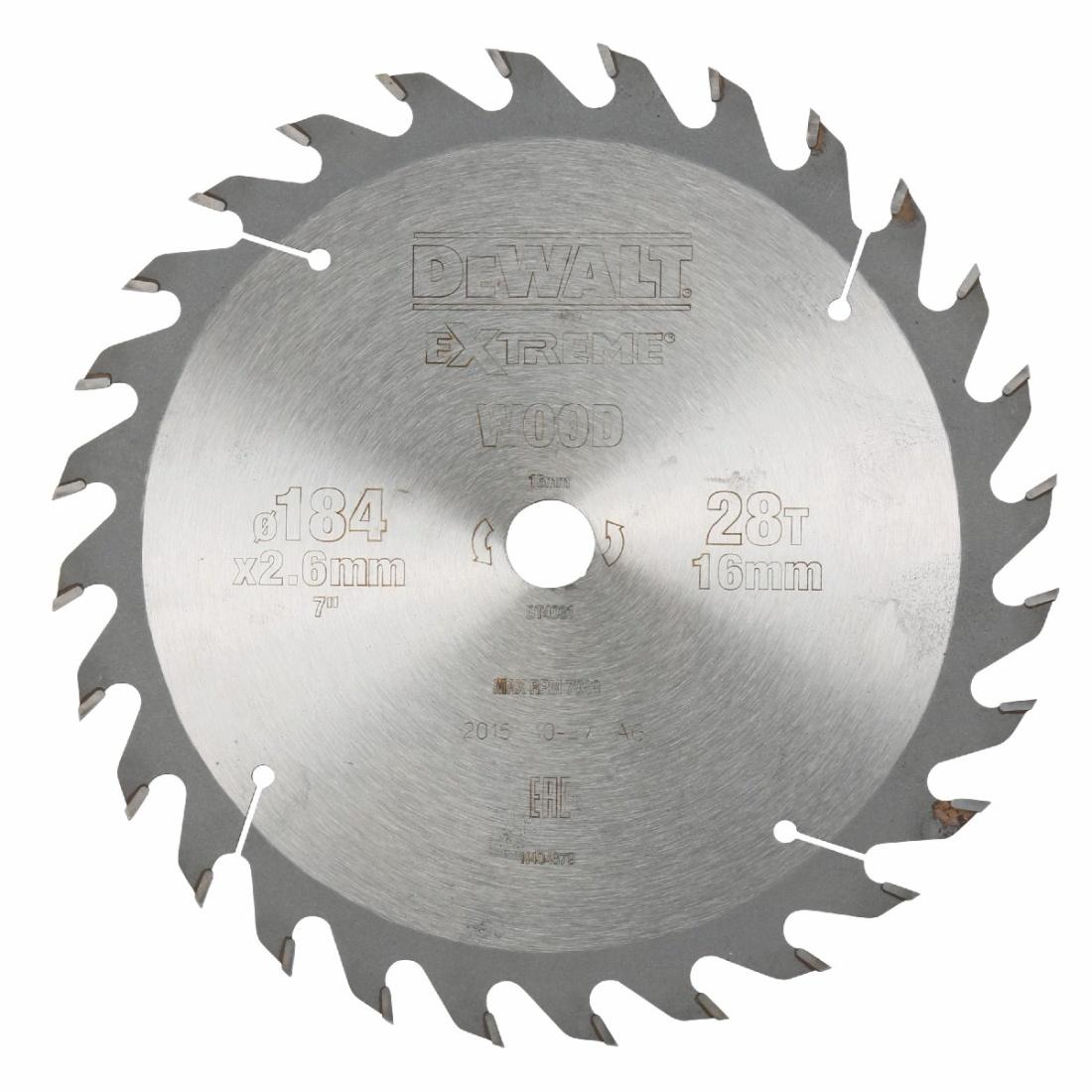 DeWALT Pílový kotúč 184x16mm 28Z DT4031