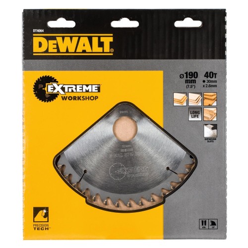 DeWALT Pílový kotúč 190x30mm 40Z DT4064