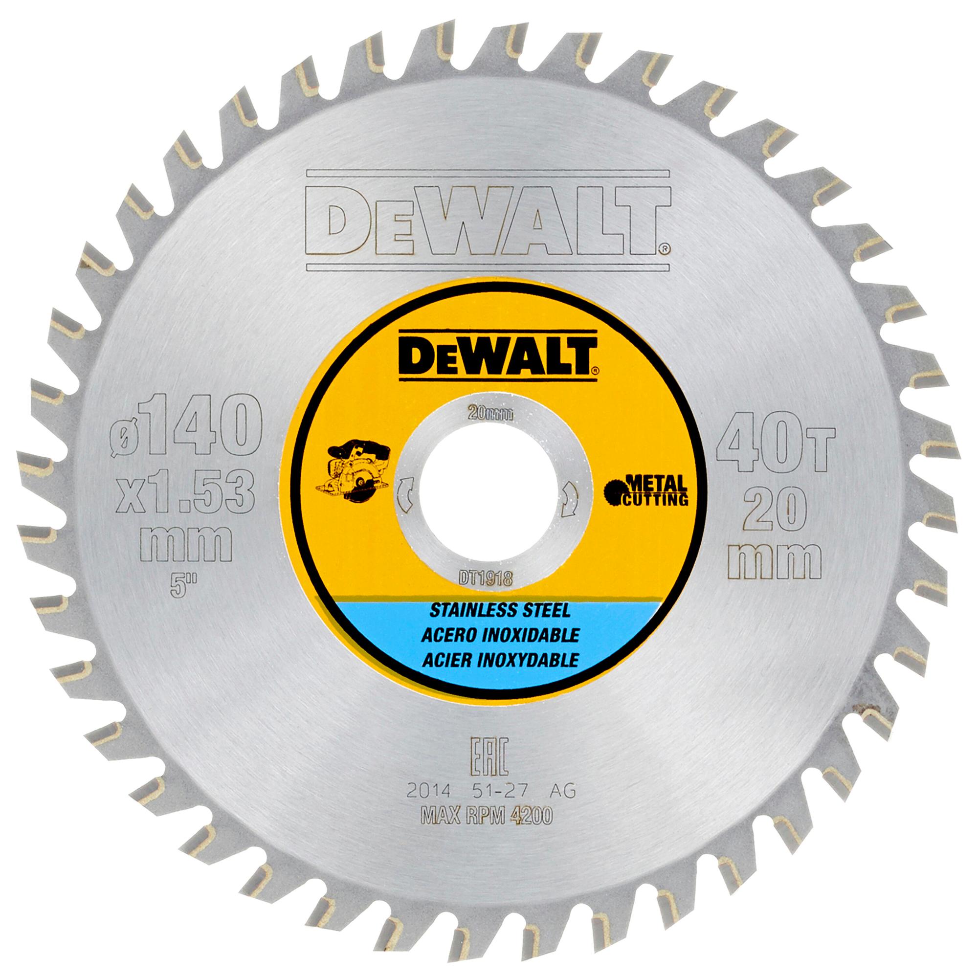 DeWALT Pílový kotúč 140x20mm 40Z DT1918