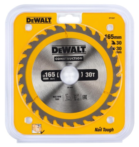 DeWALT Pílový kotúč 165x30mm 30Z DT1937