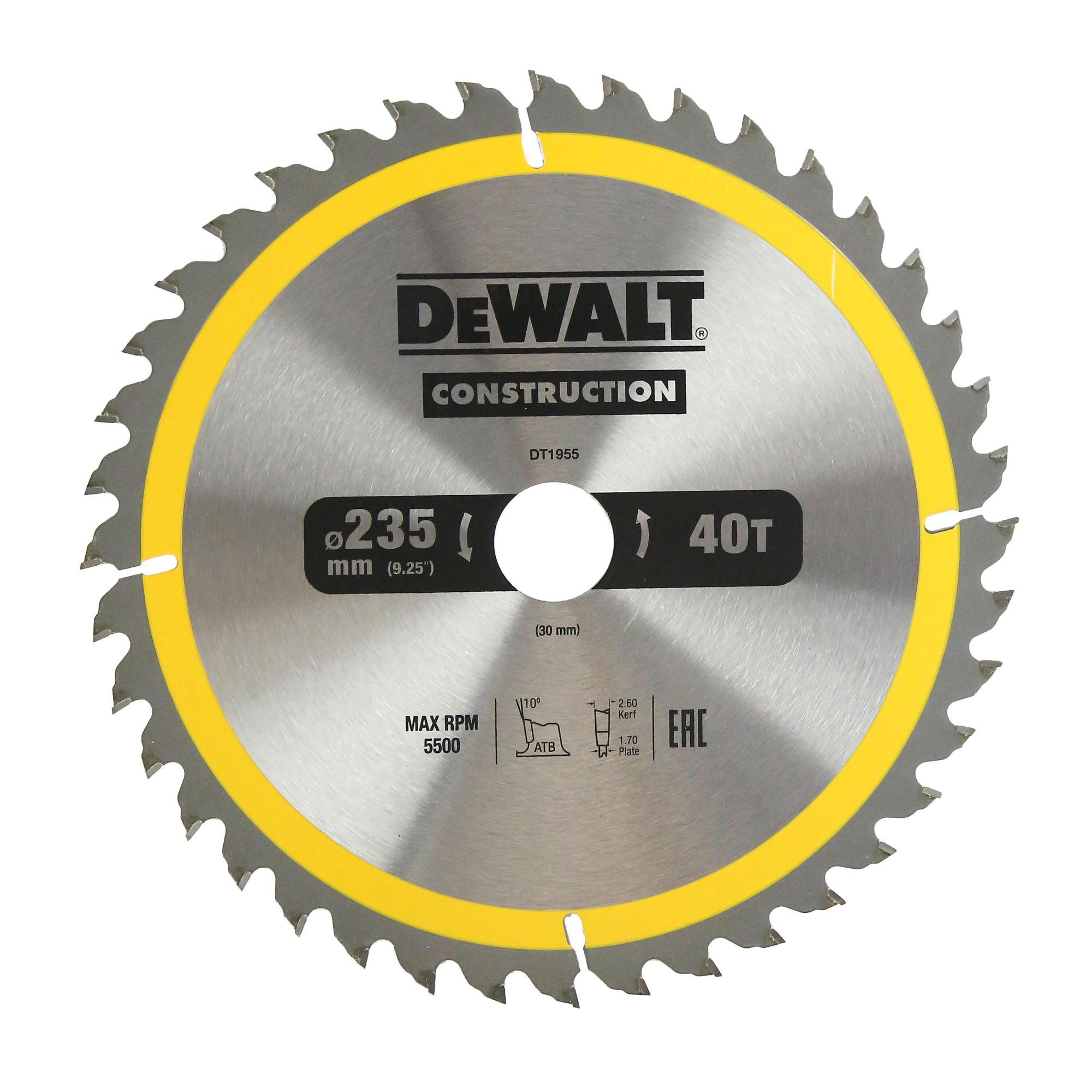 DeWALT Pílový kotúč 235x30mm 40Z DT1955