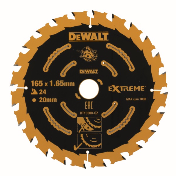 DeWALT Pílový kotúč 165x20mm 24Z DT10300