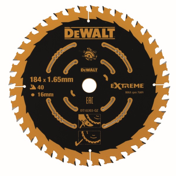 DeWALT Pílový kotúč 184x16mm 40Z DT10303