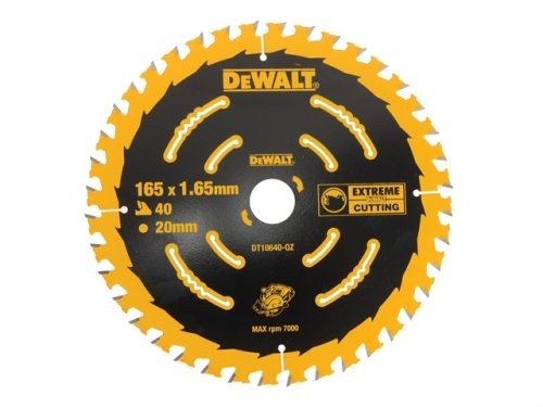 DeWALT Pílový kotúč pre aku píly 165x20mm 40Z DT10640