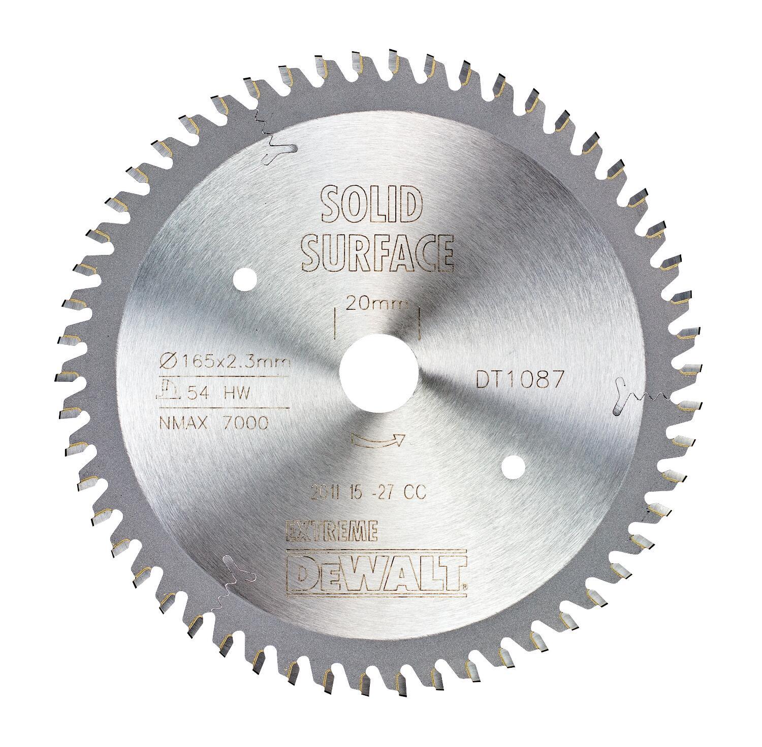 DeWALT Pílový kotúč 165x20mm 54z DT1087