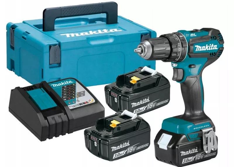MAKITA Aku skrutkovač príklepový 18V DHP485RF3J