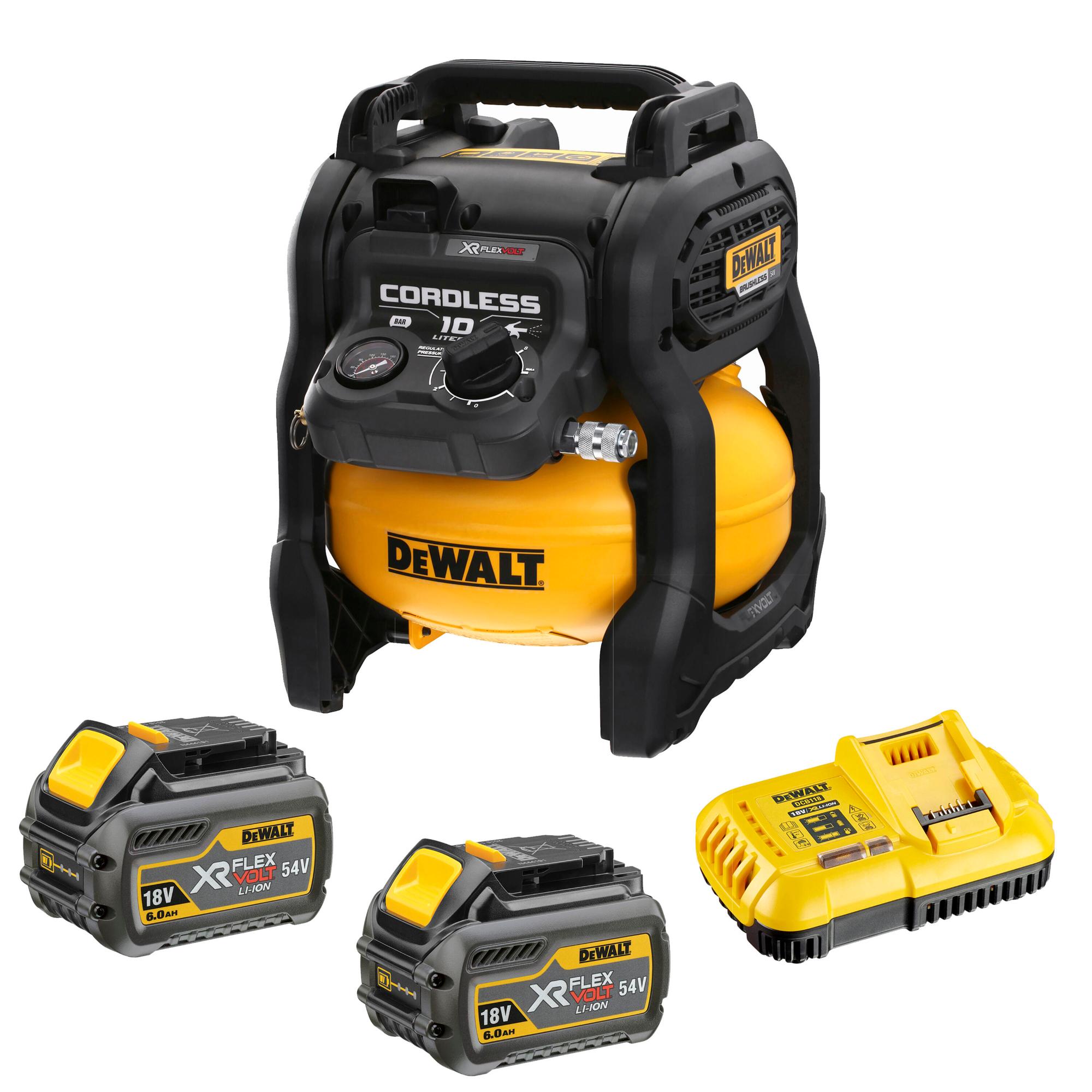 DeWALT Aku kompresor 54V FLEXVOLT 10L DCC1054T2