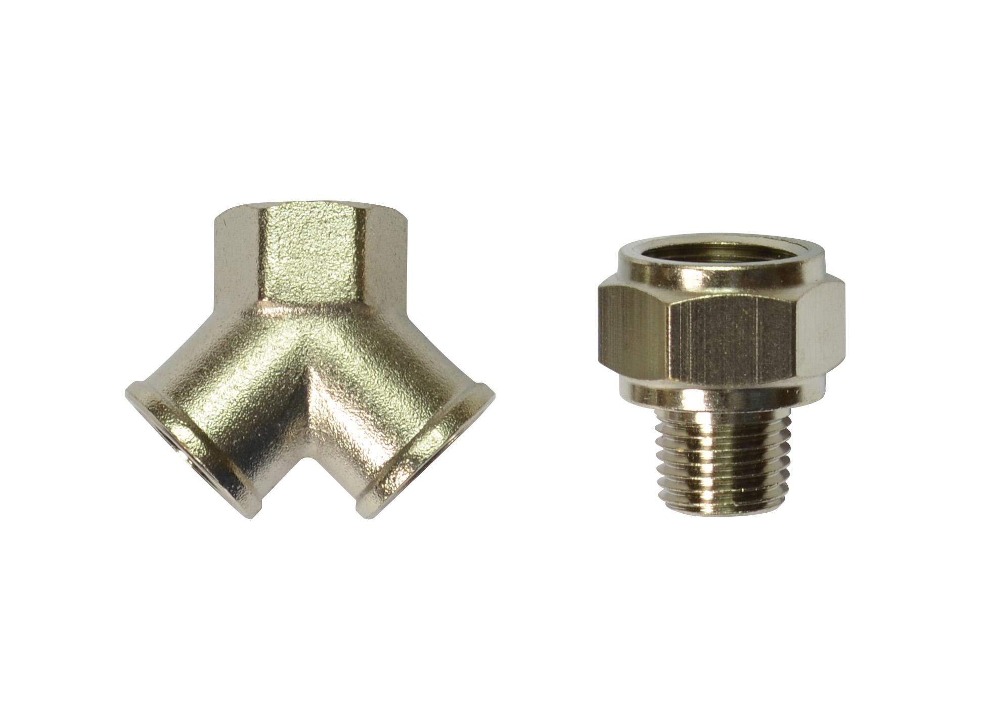 STANLEY Trojcestná spojka 2x 1/4" F - 3/8" F 156128XSTN