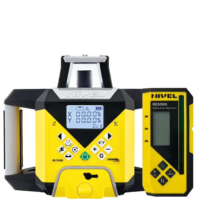 NIVEL SYSTEM Rotačný laser so zeleným lúčom NL740G Digital