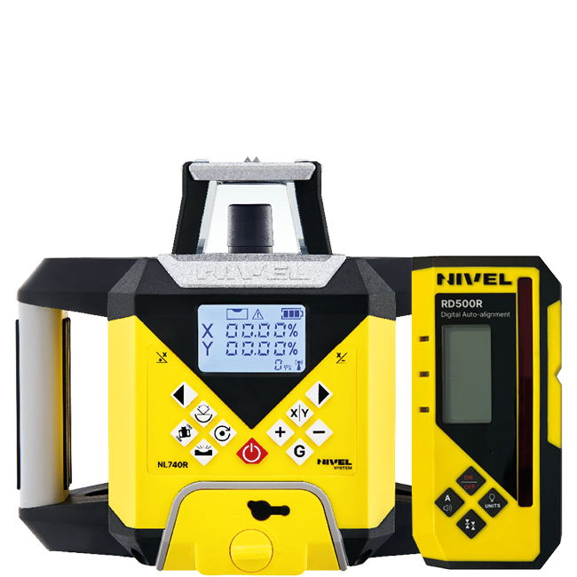 NIVEL SYSTEM Rotačný laser s červeným lúčom NL740R Digital