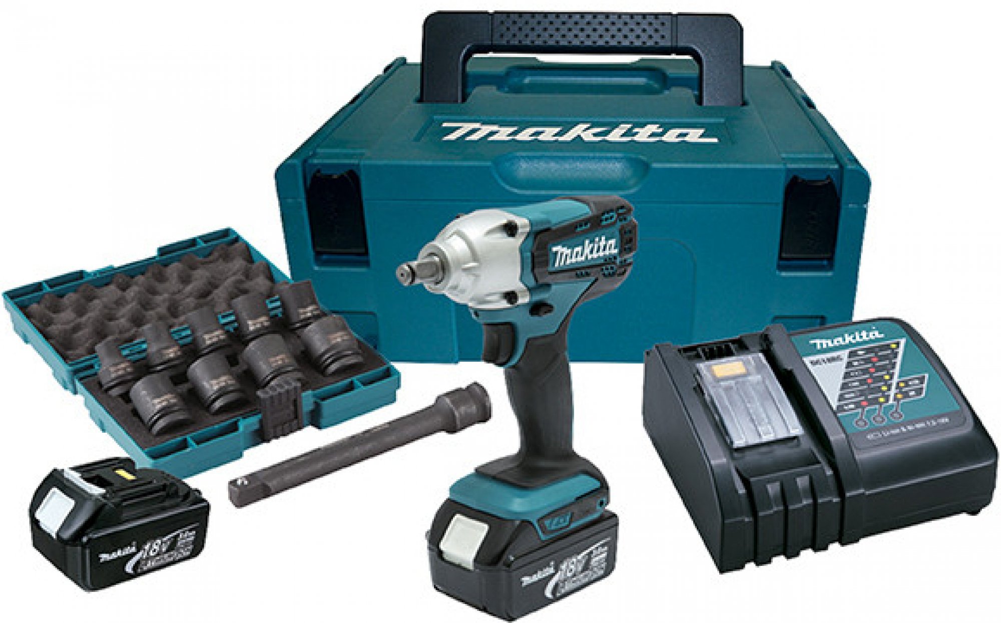 MAKITA Aku rázový uťahovač 18V (1/2") DTW190JX3