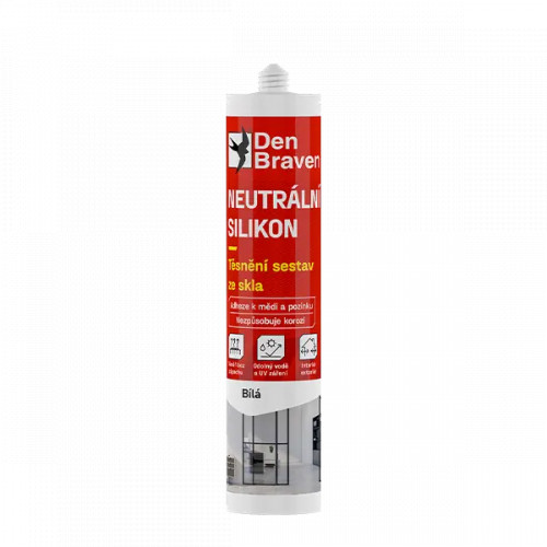 DEN BRAVEN Neutrálny silikón biely 30602RL