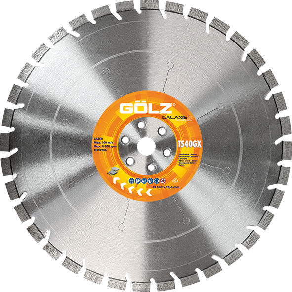 Diamantový kotúč GÖLZ TS40GX  400x25,4 mm