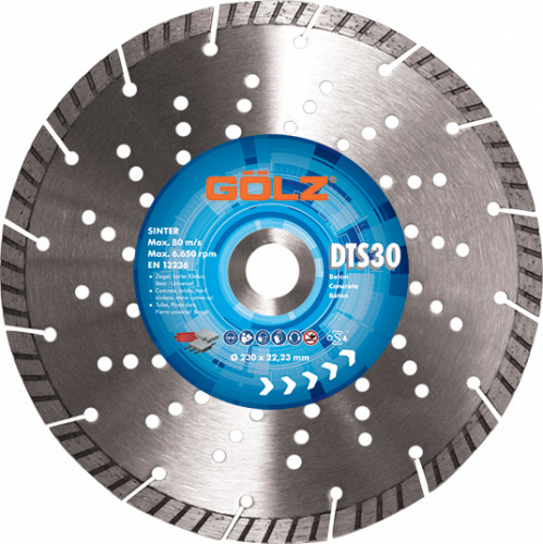 Diamantový rezný kotúč segmentový  GÖLZ DTS30  115 mm