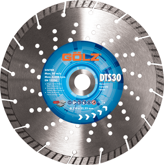 Diamantový rezný kotúč segmentový GÖLZ DTS30 230 mm