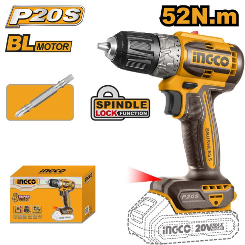 INGCO Aku skrutkovač 20V CDLI204531 1538624531