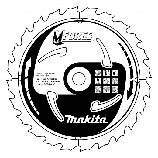 MAKITA Pílový kotúč B-08436 165x30x40z drevo
